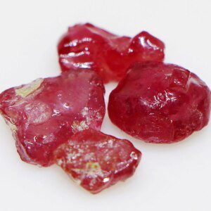 Natural AAA Pinkish Red Raw Ruby Stones