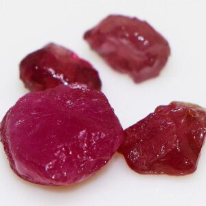 Superior Rough Blood Red Rubies from Afghanistan