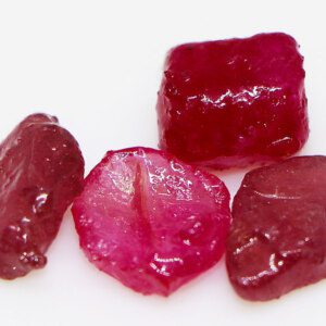 AAA Non Heated Blood Red Raw Ruby Stones