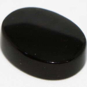 Top Jet Black YEMENI Agate Aqeeq Worry Stone