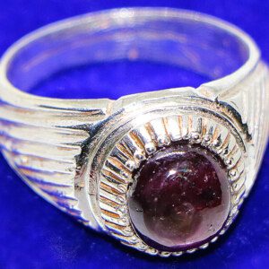 AAA STAR RUBY Corundum Gemstone Silver Mens Ring