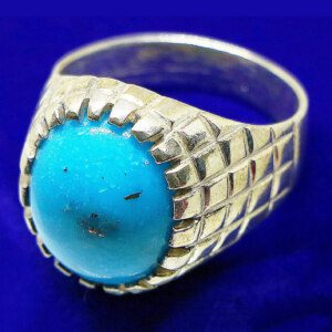 Natural Nishapuri Feroza Turquoise MENs Silver Ring Price Pakistan