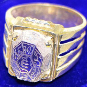 Premium Islamic Engraved DURE NAJAF Stone Silver Ring Shia Muslims