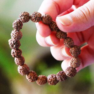 Evil Eye Protection 7 Mukhi Rudraksha Yoga Meditation Bracelet