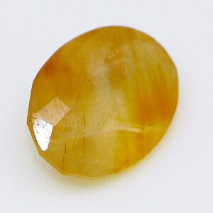 Golden Rutile in Quartz Gemstone