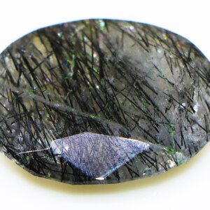 Black Rutile in Quartz