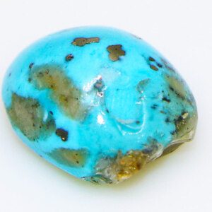 Natural REAL TURQUOISE Blue Stone Mineral Cabochon with CERTIFICATE