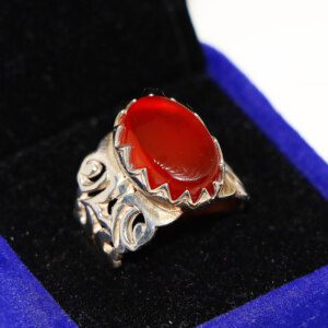 Mens Agate Ring