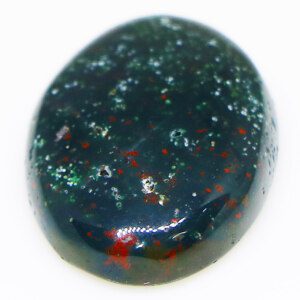 Certified Bloodstone gemstone close-up