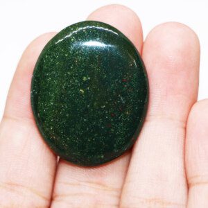 Bloodstone Agate Stone in Hand