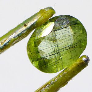 Peridot Rutile Gemstone