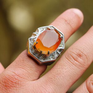 Orange Agate Ring