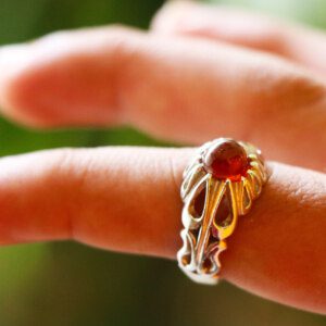 Ruby Gemstone Promise Ring