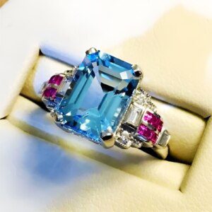 Women's Aquamarine Ring