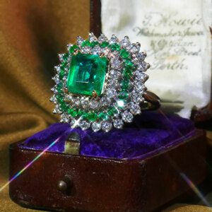 Emerald Engagement Ring