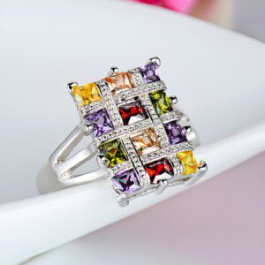 Multicolor Topaz Ring