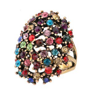 Multicolor Topaz Ladies Ring