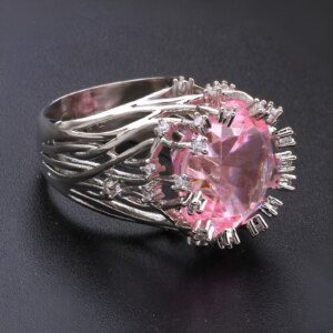 Pink Topaz Ring