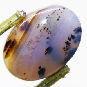 Indonesian Moss Agate loose stone with unique inclusions