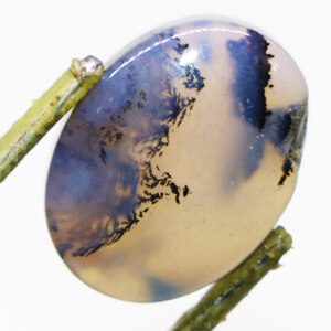 Yemeni Moss Agate loose stone with unique inclusions