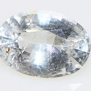 Rose cut white topaz gemstone