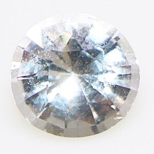 White Topaz Gemstone - Round Cut, Excellent Clarity