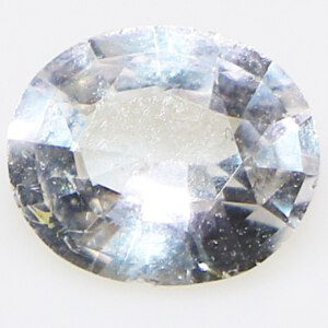 White Topaz Stone Closeup