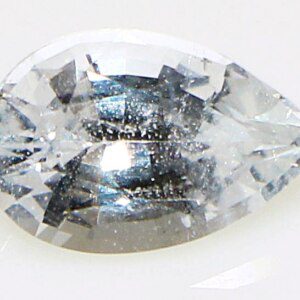 White Topaz Gem Close-up