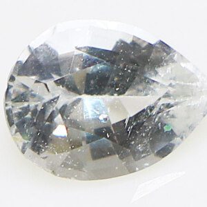 White Topaz Stone Close-up