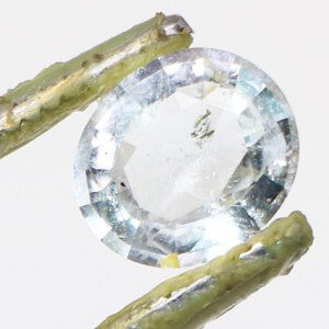 White Topaz Stone Close-up