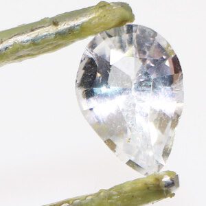 White Topaz Gem - Close-up