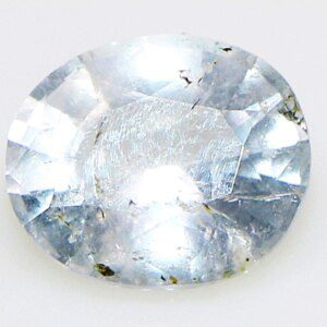 White topaz jewelry gemstone closeup