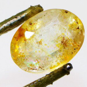 Orange yellow topaz loose gemstone