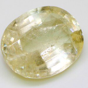 Emerald cut yellow topaz loose gemstone