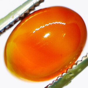 Orange Aqeeq gemstone closeup