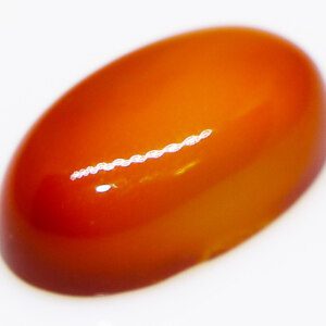 Orange agate stone closeup