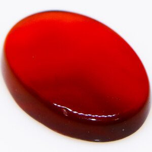 Deep red agate crystal