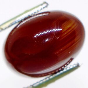 Dark Red Aqeeq Stone closeup