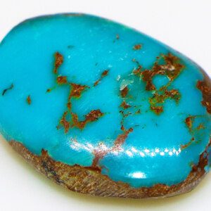 Real turquoise stone closeup