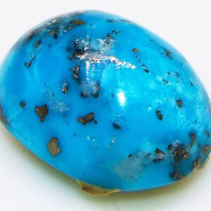 Rare turquoise stone closeup