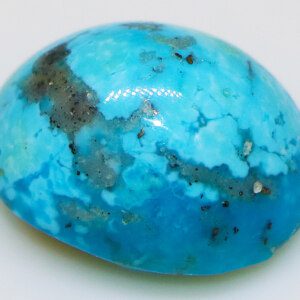 Blue gem turquoise stone close-up