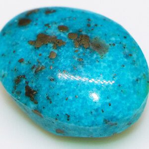 Turquoise stone for bracelet closeup