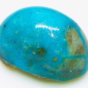 Genuine turquoise stone closeup