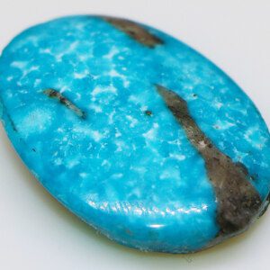 Genuine turquoise stone closeup