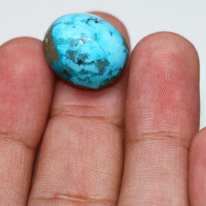 Copper turquoise gemstone closeup