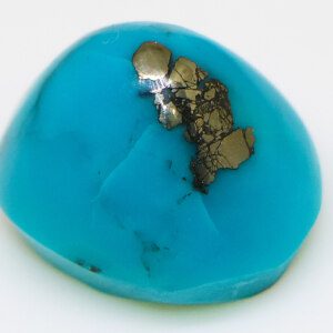 Authentic turquoise gemstone closeup