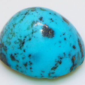 Blue turquoise crystal stone closeup