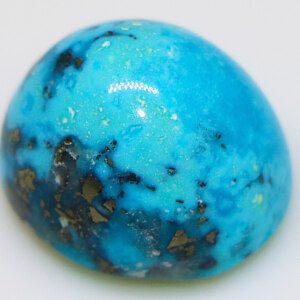 Genuine turquoise stone closeup