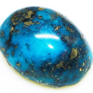 Rare turquoise stone closeup