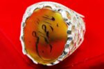 Elegant Islamic Engraved Agate Ring - Handcrafted Beauty - Image 6
